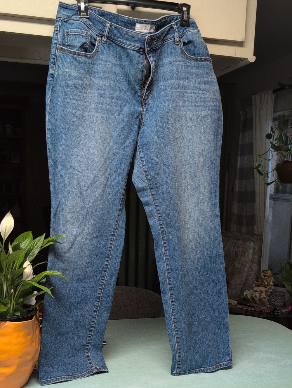 Loft Curvy Straight Jeans.